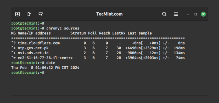 Install NTP Chrony in Linux