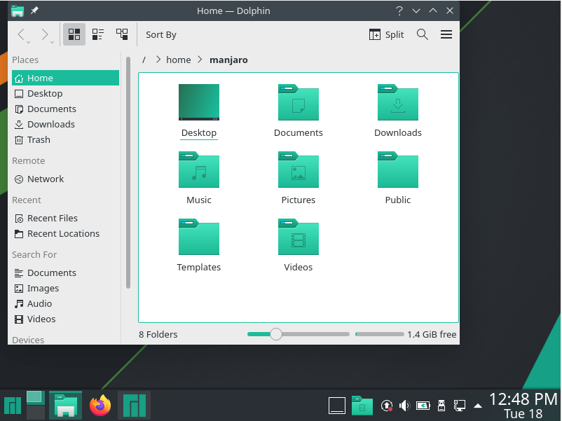 Manjaro Dolphin Manager