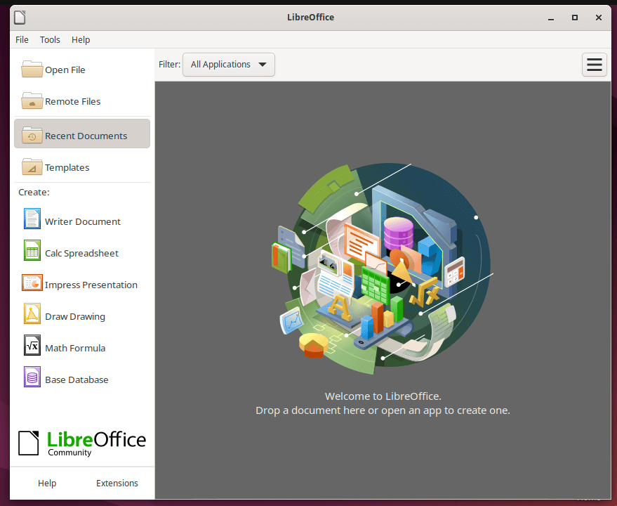 Running LibreOffice in Ubuntu