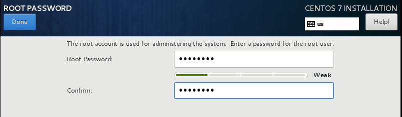 Set Root Password